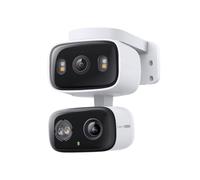 Tapo C246D Caméra de sécurité à Double Objectif 2K 3MP pour l'extérieur, détection AI, caméra extérieure, vidéosurveillance, Grand Angle de 125°, Deux Vues, Un écran, Suivi Intelligent, IP65, Google