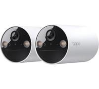 Tapo C410 2K(3MP) Caméra de Surveillance WiFi Extérieure sans Fil Batterie Lot de 2, Autonomie de 180j, Personne Détection, Vision Nocturne en Couleur, IP65 Etanche, Aucune hub requis