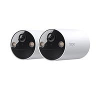 Tapo C410 V1 - Caméra de surveillance réseau - intérieur, extérieur - résistant aux intempéries - couleur (Jour et nuit) - 3 MP - 2304 x 1296 - 2K - Focale fixe - audio - sans fil - Wi-Fi - 2.4GHz rad