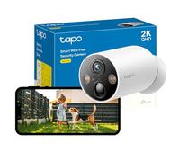 Tapo C425 Caméra de sécurité extérieure sans fil QHD 2K 4 MP, autonomie de la batterie de 300 jours, champ de vision super large à 150°, vision nocturne en couleur, caméra extérieure sans frais