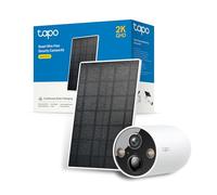 Tapo C425 KIT 2.5K 4MP Caméra Surveillance WiFi Extérieure sans Fil avec Panneau Solaire Batterie 10000mAh, Autonomie de 300j, AI Détection, Vision Nocturne en Couleur, IP66 Etanche, Aucune hub requis