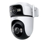 Tapo C545D Caméra Extérieur sans Fil Double Objectif 2K 3MP - Caméra Surveillance WiFi Extérieure sans Fil 360°, Détection IA Personne/Véhicule/Animal, Vision Nocturne Couleur, IP66