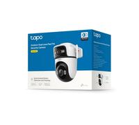 Tapo C545D Caméra extérieure à Double Objectif 2K 3MP, caméra de sécurité avec Suivi Intelligent, caméra extérieure Intelligente, vidéosurveillance, Vision Nocturne, IP66, Audio bidirectionnel, sans