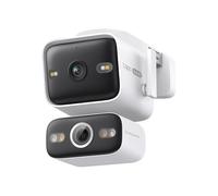 Tapo C575D Caméra de Surveillance Wi-FI sans Fil Extérieure 4K Double Objectif, Ultra Grand Angle 170° + Téléobjectif Zoom 18X, Suivi Automatique IA 360°, Vision Nocturne Couleur
