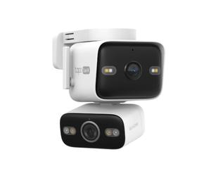 Tapo C575D Caméra de Surveillance Wi-FI sans Fil Extérieure 4K Double Objectif, Ultra Grand Angle 170° + Téléobjectif Zoom 18X, Suivi Automatique IA 360°, Vision Nocturne Couleur