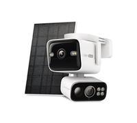 Tapo C675D KIT - Caméra de Surveillance Solaire Extérieure 4K Double Objectif - Caméra WiFi - Ultra Grand-Angle 169° + Téléobjectif Zoom 5X, Suivi Automatique IA 360°, Capture Continue 24/7 AOV