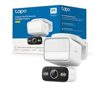 Tapo C710 2K 3MP Pan/Tilt Floodlight Caméra de sécurité extérieure CCTV | Alimentation câblée, 1500 lumens, détection de personne/animal de compagnie/véhicule, vision nocturne en couleur, IP65