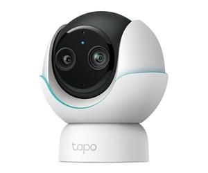 Tapo C840 2K 4MP Moniteur de bébé à Double Objectif, caméra de sécurité de Suivi de bébé à 360°, Vision Nocturne HD, détection AI, caméras intérieures de sécurité, Analyse du Sommeil, Alexa, Google