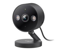 Tapo Caméra de sécurité TP-Link 2K QHD intérieur/extérieur, vision nocturne en couleur, détection de personne/animal/véhicule, moniteur bébé, stockage local/cloud, IP66, double projecteur, noir (C121)