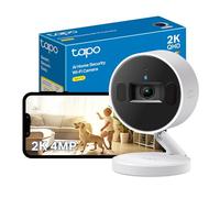 Tapo Caméra d'intérieur C125 avec obturateur de confidentialité Physique, caméra de sécurité QHD 2K, sans Frais mensuels, détection AI, caméra pour Animaux et bébés, vidéosurveillance, Conversation