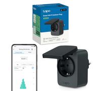 Tapo Matter Prise Connectée WiFi Extérieure, Suivi de consommation,16A, IP54 étanche, Compatible avec Alexa et Google Home, AppleHome, SmartThings, Suivi consommation énergie,Jardin, terrase, P410M