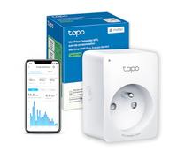 Tapo Matter Prise Connectée WiFi, Suivi de consommation, 16A Type E, Compatible avec Alexa, Google Home et SmartThings, Contrôler le radiateur, le chauffage, Économie d'énergie, Tapo P110M(FR)