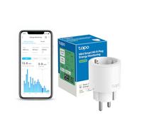 Tapo Nano Prise Connectée WiFi, Suivi de consommation, 16A Type F, compatible avec Alexa et Google Home, Contrôler le radiateur, le chauffage, Économie d'énergie, Commande vocale, Tapo P115