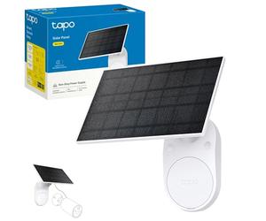 Tapo Panneau solaire, installation flexible et réglage de l'angle, charge solaire haute efficacité de 45 minutes pour une utilisation quotidienne, IP65 résistant aux intempéries
