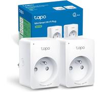 Tapo Prise Connectée WiFi, Prise Intelligente compatible avec Alexa et Google Home, 10A Type E, Contrôler le radiateur, la cafetière, la lampe à distance, aucun hub requis, Tapo P100(FR) 2 Pack