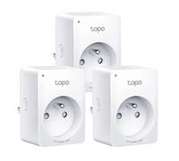 Tapo Prise Connectée WiFi, Prise Intelligente compatible avec Alexa et Google Home, 10A Type E, Contrôler le radiateur, la cafetière, la lampe à distance, aucun hub requis, Tapo P100(FR) 3 Pack