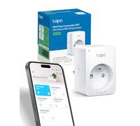 Tapo Prise Connectée WiFi, Prise Intelligente Compatible avec Alexa et Google Home, 10A Type E, Contrôler Le radiateur, la cafetière, la Lampe à Distance, Aucun hub requis, Tapo P100(FR) 1 Pack