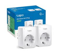 Mini prise intelligente - TP-Link - Tapo P100 - Pack de 2 - Wi-Fi - Contrôle vocal