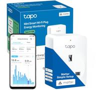 Tapo Prise intelligente P110M, prise WiFi, surveillance de l'énergie, moniteur d'utilisation de l'électricité, certifié MATTER, télécommande par application, commande vocale, prise Alexa, fonctionne