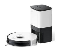 Tapo RV30 Plus Aspirateur Robot Laveur avec station, 4200Pa d’aspiration puissante, Vidange automatique avec sac à poussière 4L, 300 Min d’Autonomie, idéal pour tapis/poils, LiDAR+Gyro Dual Navigation