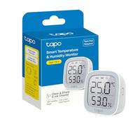 Tapo T315 Thermomètre de pièce intelligent, hygromètre, thermomètre d'intérieur ambiant, capteur d'humidité, moniteur de température ambiante, affichage E-ink de 2,7", notifications en temps réel
