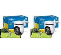 Tapo TP-Link 2K(4MP) Caméra Surveillance WiFi extérieur 360° C520WS, Vision Nocturne Couleur Starlight, Détection de Personne et Suivi de Mouvement, Étanche IP66, Alarme sonore Personnalisable