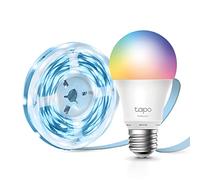 Tapo TP-Link Ampoule Connectée Wifi, Ampoule LED 8.7W 806Lm Ruban LED 5m, Bande LED Connectée WiFi