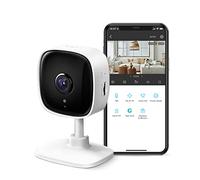 Tapo TP-Link Caméra de sécurité intérieure 2K pour Moniteur de bébé, caméra pour Chien avec détection de Mouvement, sirène Audio bidirectionnelle, Vision Nocturne, Stockage de Carte SD et Cloud