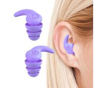 Tapones Para Los Oídos Para Nadar Niños | Fundas Para Los Oídos Con Diseño De Aleta De Tiburón Para Nadar - Tapones Para Los Oídos De Natación De Silicona, Aislamiento Acústico De 3 Capas, Caja De Alm