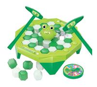 Tapotez le jeu de glace, jouet de bloc de glace Poking Frog Save Knock Ice - Activez le jeu familial - Puzzle - Table éducative - Tapoter pour les