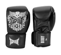 Tapout Bixby 960009 Paire de Gants de Boxe en Cuir synthétique Noir/Blanc cassé 14 oz