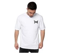 Tapout Creekside T-Shirt, Blanc/Noir, M Grande Taille Homme