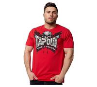 Tapout Creston T-Shirt, Rouge/Noir/Argenté, XL Homme
