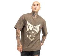 Tapout Doylen Short Sleeve T-shirt Beige L Homme