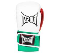 Tapout Paire de Gants de Boxe en Cuir synthétique Papito White/Green/Red 10 oz