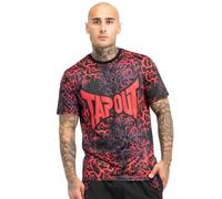 Tapout Rootstock T-Shirt Fonctionnel, Noir, Rouge, Aubergine, S Hommes
