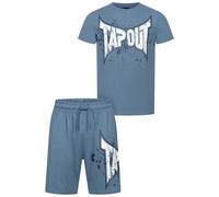 Tapout Survêtement 'Dunlab' bleu-gris / blanc, Taille XL