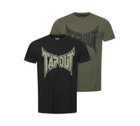 Tapout T-Shirt 'Amboyn' kaki / noir, Taille XL