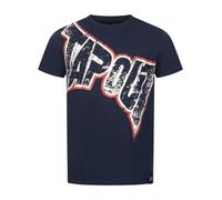 Tapout T-Shirt 'Bernardino' bleu marine / rouge sang / blanc, Taille M