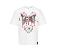 Tapout T-Shirt 'Doylen' rouge / noir / blanc, Taille M