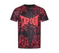 Tapout T-Shirt fonctionnel 'Rootstock' violet foncé / rouge clair / noir, Taille L