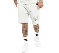 Tapout Tillusion Shorts, Gris Clair/Noir/Bleu, M Homme