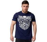 Tapout Westlake T-Shirt, Bleu Marine/Blanc, L Homme, 940012
