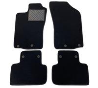 Tappeti ni pour Alfa Romeo 147 de 2001 à 2010 sur miruse, antidérapant, Talonnette en Caoutchouc renforcé, Boutons de Fixation, Noir