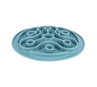 Trixie Tapis alimentaire slow feeding anti-dérapant TPE Ø 28 cm Bleu pour chiens, lavable