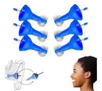 Tappi Auricolari Gonfiabili Innovativi, Tappi Auricolari Gonfiabili In Silicone Liquido Autoadattanti, Tappi Auricolari Riutilizzabili Ultra-Comodi e Antirumore (blue*3, One Size)