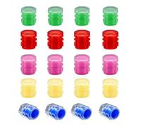 Tappi per Valvole Luminescenti Al Buio Lot de 20 valves fluorescentes pour roues de voiture Protection pour vélo pour fuorisé, urbain, vélo, voiture et moto