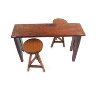 Taproom Table modèle pour maison de poupées en bois avec tabouret rond 1:12 jouet pour filles
