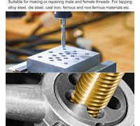 Taps and Dies Sets M12 x 1.75 Metric Left Hand Screw Thread Milling Straight Flute Tap with Round Thread Die