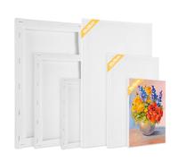 Tapvai Lot De 6 Toiles À Peindre, Encadrées 30x20, 20x15, 15x10 CM, 100% Coton, Sans Acide, Parfaites Pour Aquarelle, Acrylique, Artistes Et Débutants